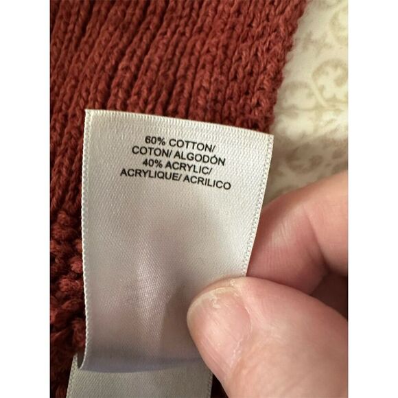 Lucky Brand Women's V-Neck Pullover Sweater Brown Size L - Picture 6 of 7